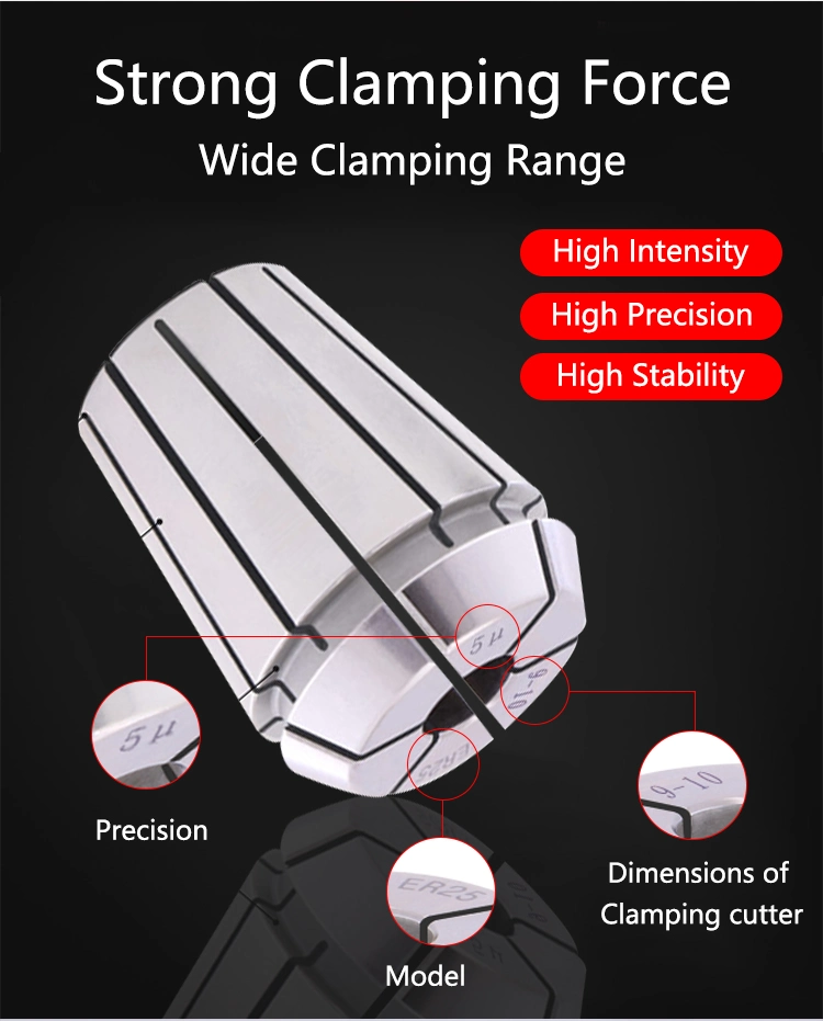 Er8-3 High Quality Er Series Collets for Milling Chuck Spring Collet CNC Er Collets